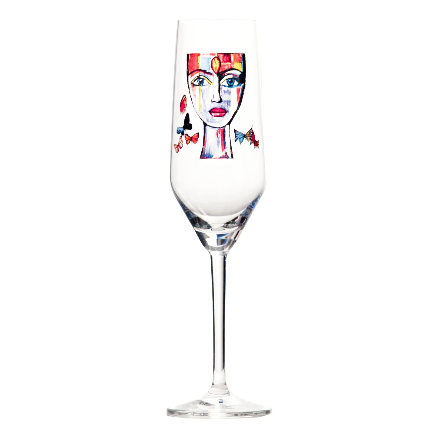 Butterfly Messenger Champagneglas 24 cm - Flerfärgad