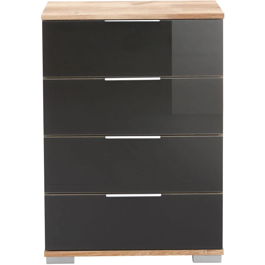 Nachttisch Peyton C grey Holzwerkstoff B 52 H 74 cm