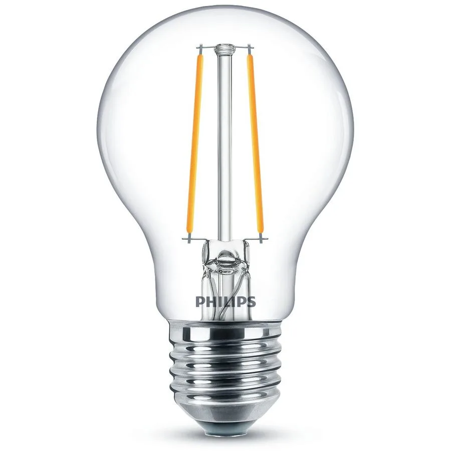 Leuchtmittel Philips Glas E27 2.2 W - Farbe: Transparent - LED - Lichtfarbe: Extra warmweiss - LED Leuchtmittel