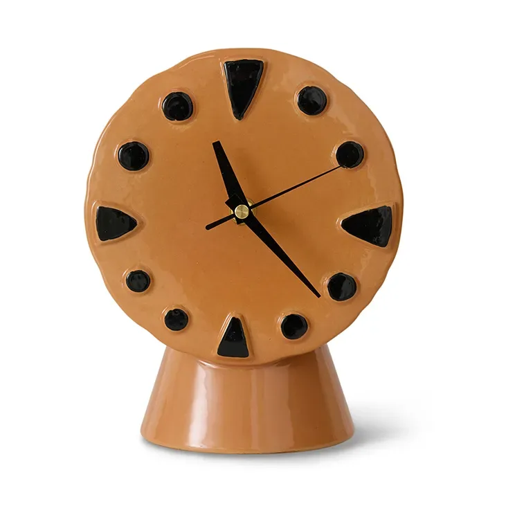 HKliving Retro Keramik Uhr 20,8 cm Peach