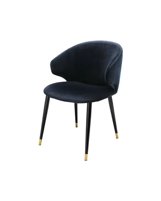 Volante Esszimmerstuhl Samt Savona Midnight Blau