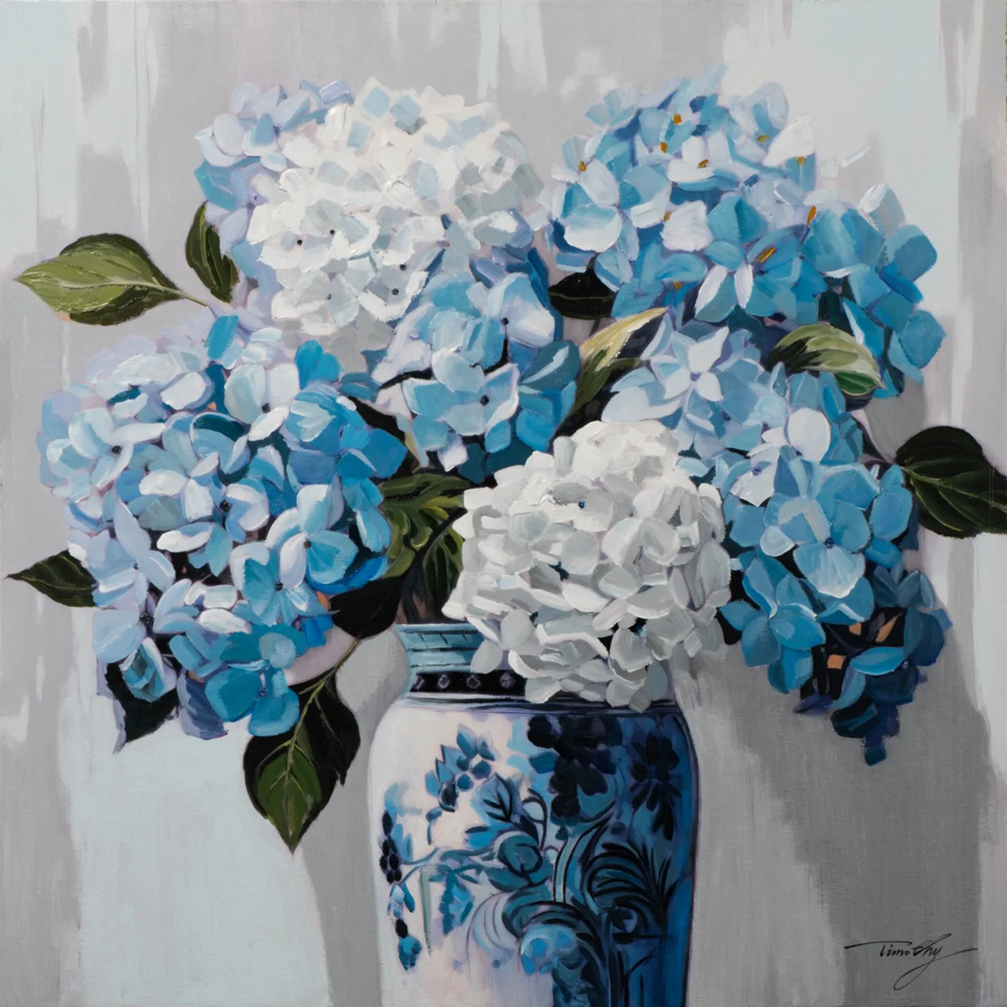 image LAND Gemälde Blaue Hortensien | Schubiger Möbel