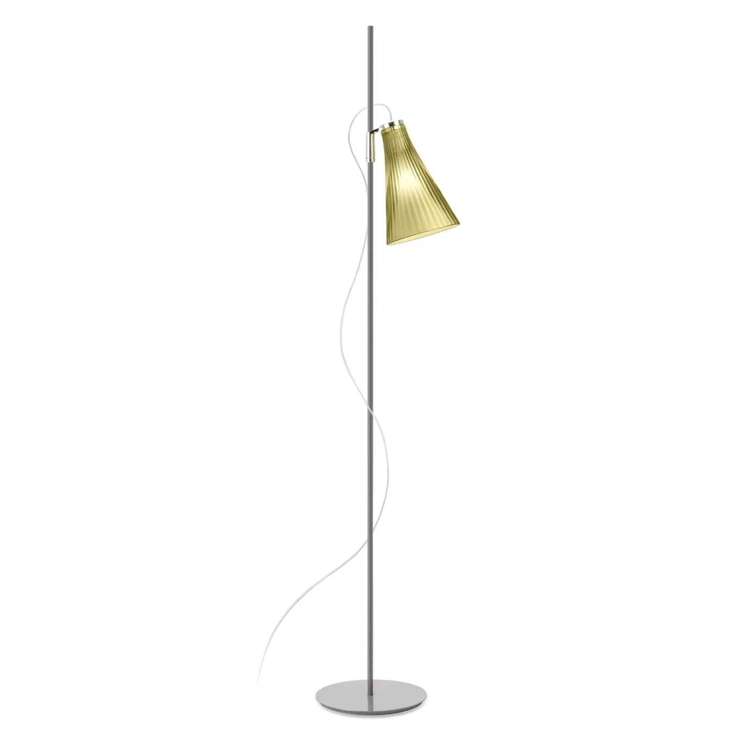 K-Lux Stehleuchte Grey/Green - Kartell - Wohnzimmer - Metall - Einflammig