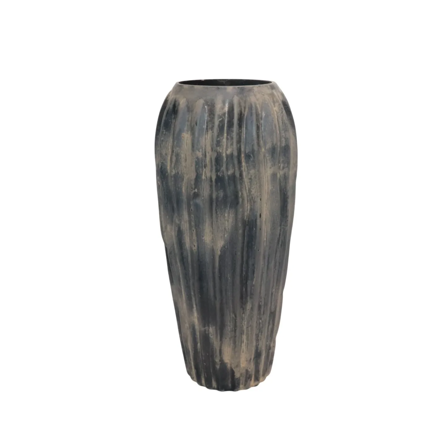 Decofinder Vase Melon l Schwarzgelb | Schubiger Möbel