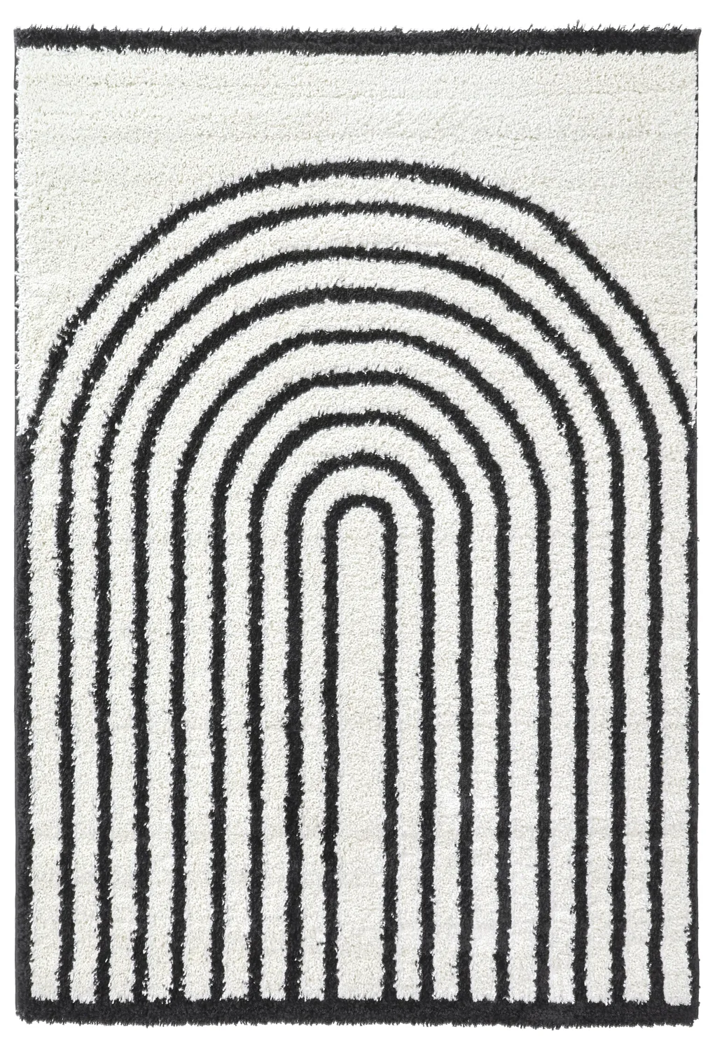 Ryetepper - Cluny (hvit/svart) (Størrelse: 160 x 230 cm)