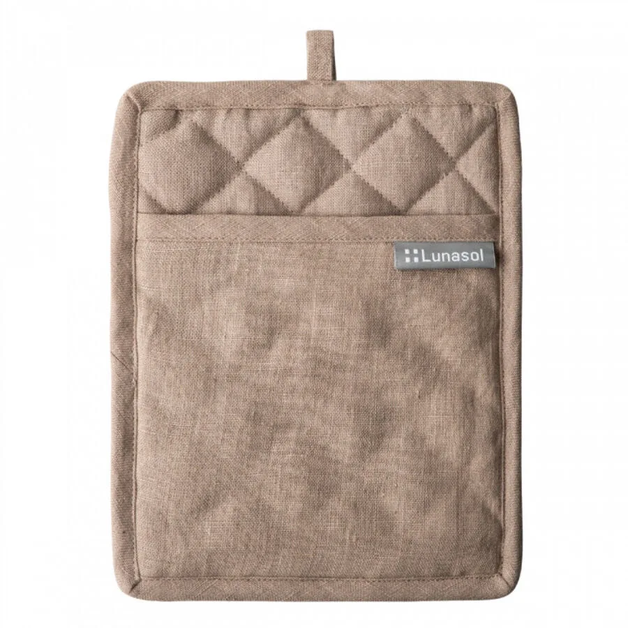 Sola Topflappen Gaya Ambiente bronze Leinen 19 x 24 cm