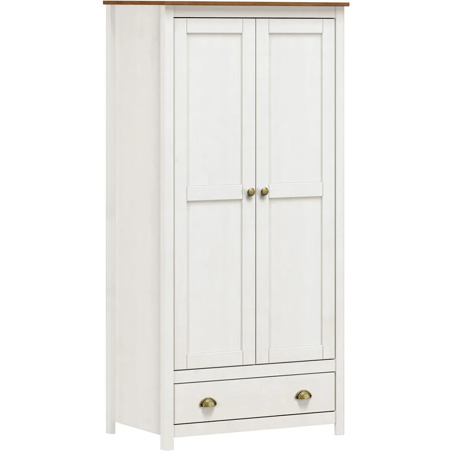 Kleiderschrank Julio weiss Kiefer B 91 cm