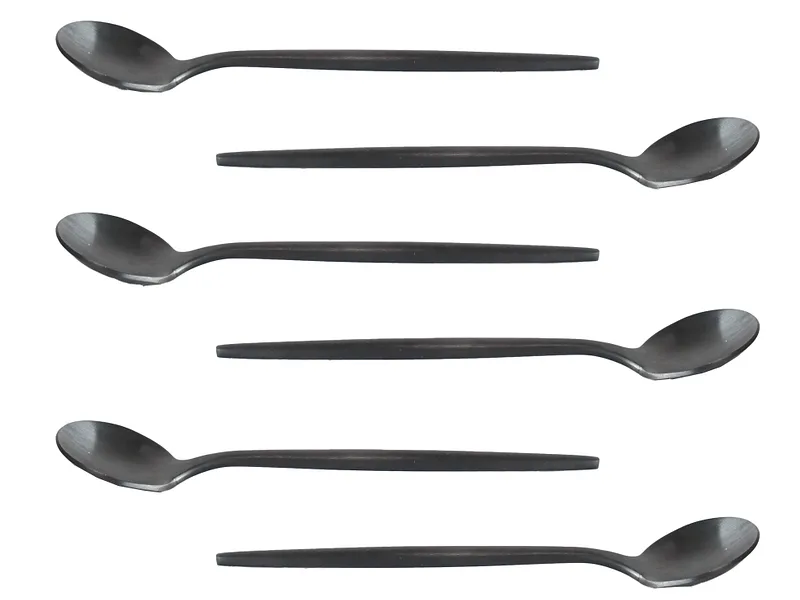 Löffel KIERAN 6-teilig schwarz