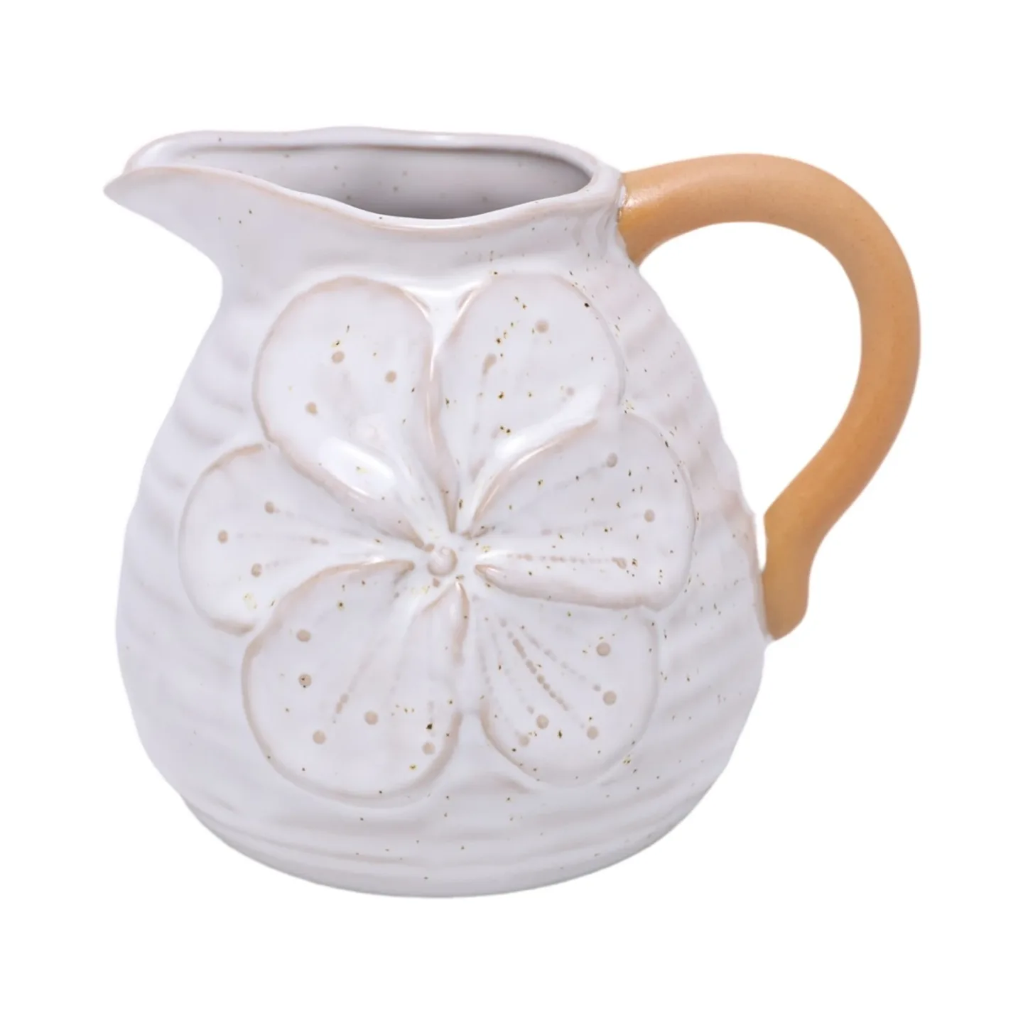 Decofinder Krug Kallimasia Keramik Weiss Weiss | Schubiger Möbel