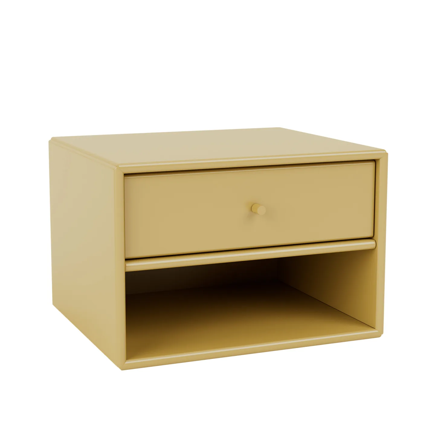 Montana - Dash Nightstand Suspension Rail Cumin - Sängbord - Peter J. Lassen - Gul