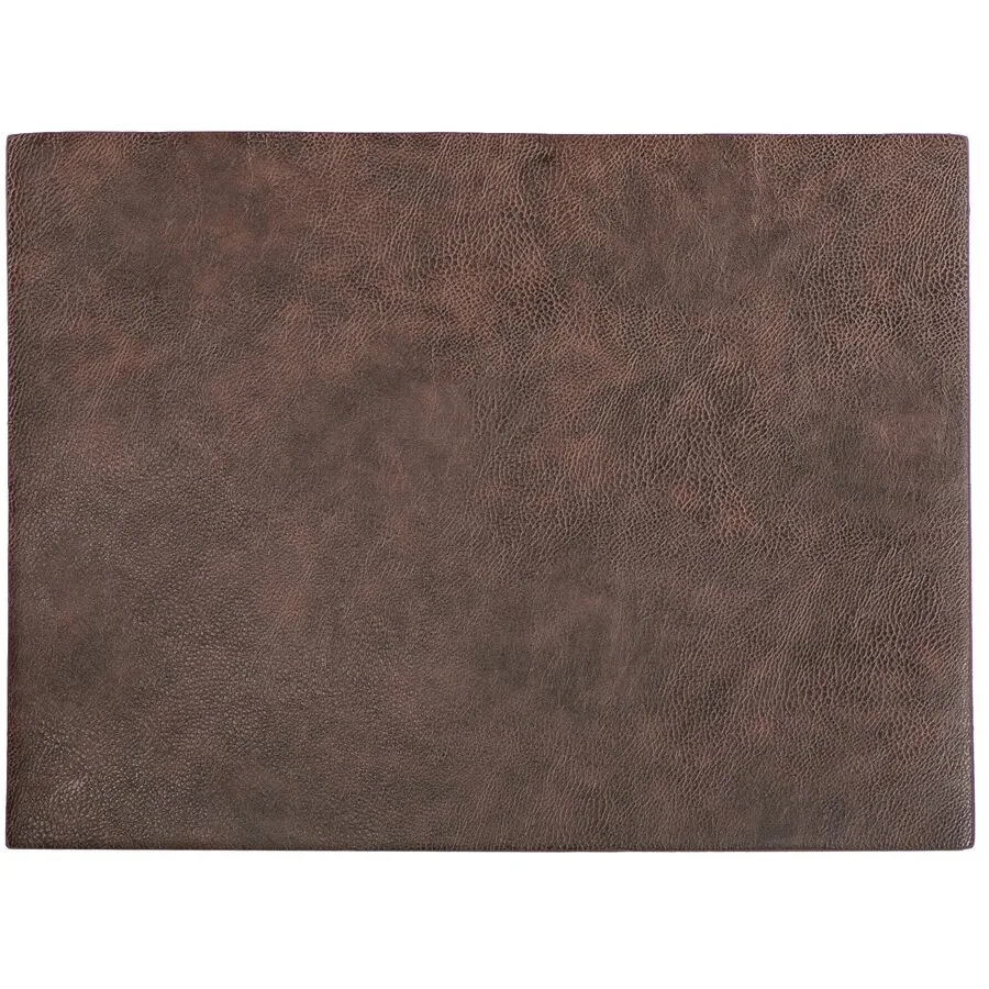 ZICZAC Tischset Troja Braun Kunstleder 33 x 45 cm