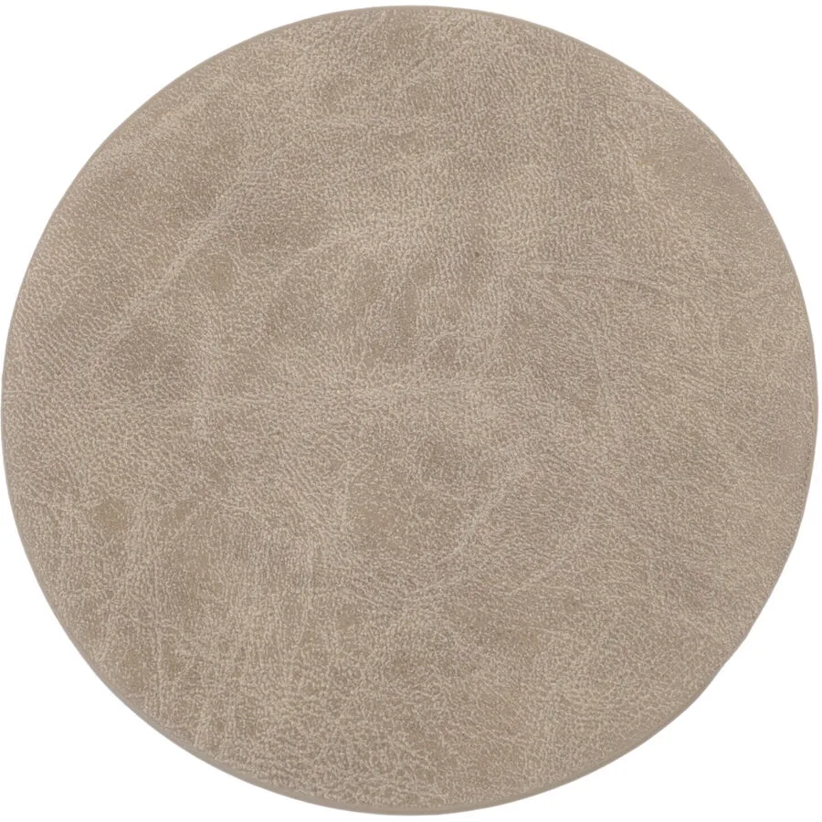ZICZAC Untersetzer Truman Braun Kunstleder 9.5 cm