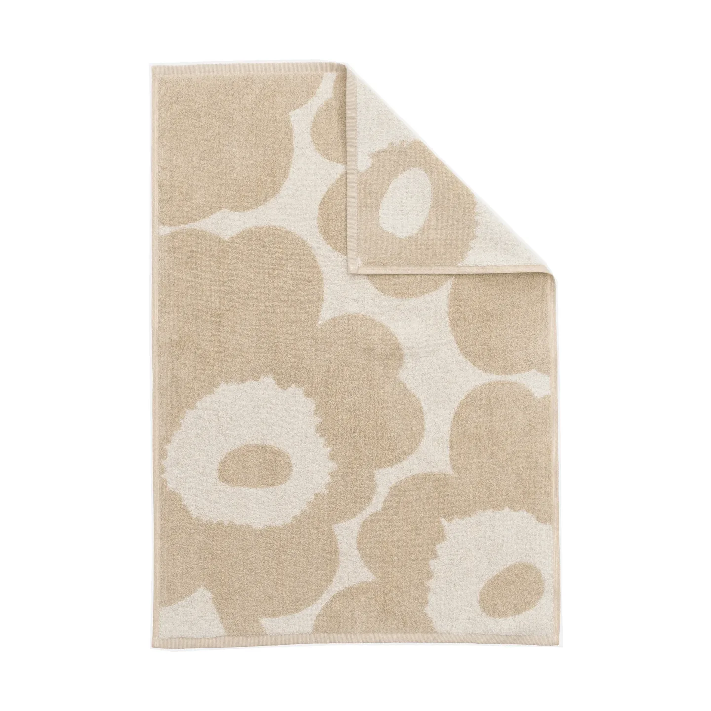 Marimekko Unikko Handtuch 50x70cm Off white-leinen