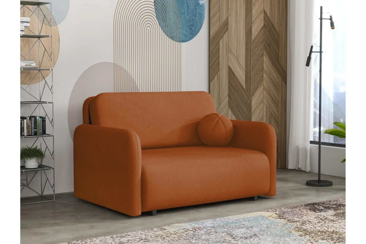 Ajmeri Bäddsoffa 2-sits - Orange