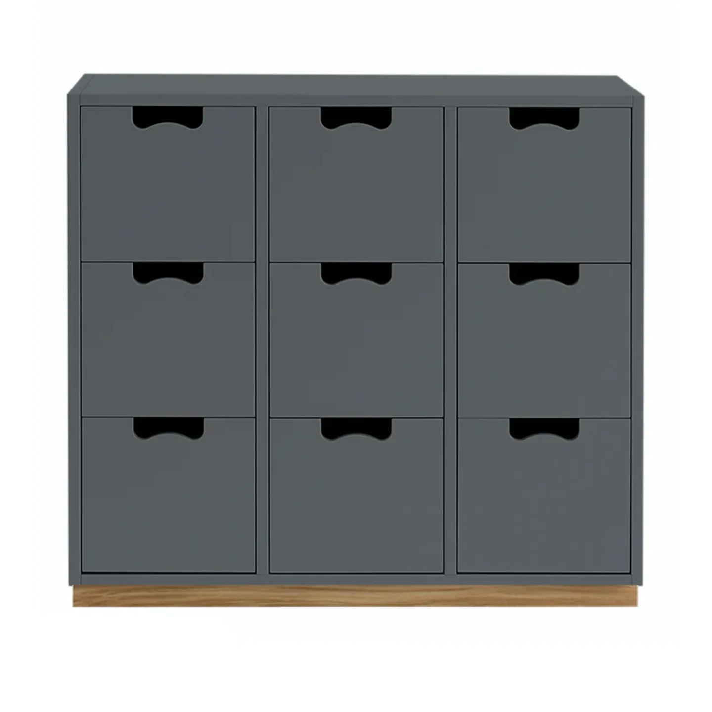 Asplund - Snow Drawer B3 - Storm Grey, Ek Sockel - Byråer - Thomas Sandell & Jonas Bohlin - Grå - Trä