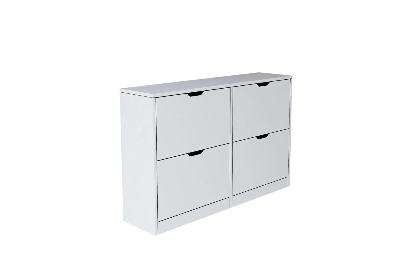 Durusu Skoskåp 120,5 cm - Mattvit