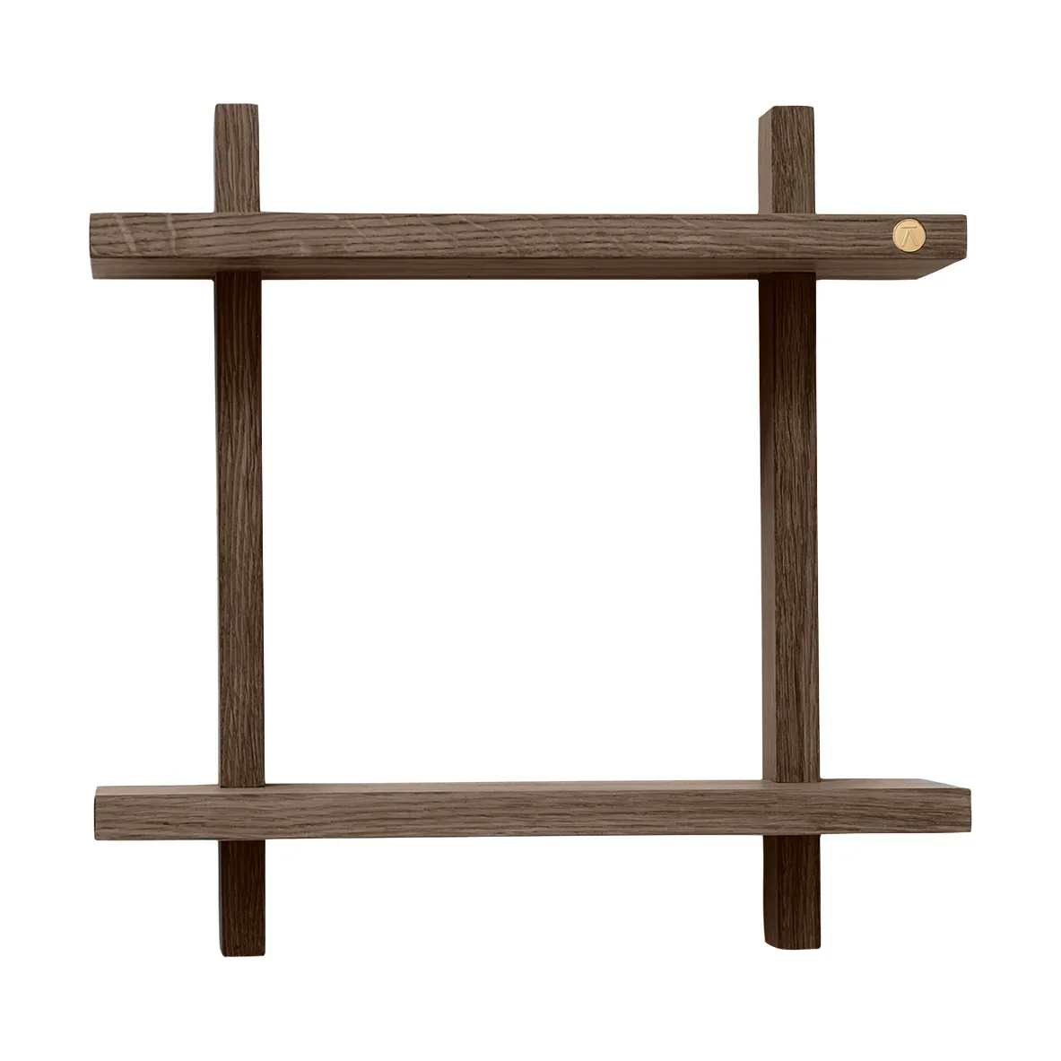 Andersen Furniture Treat vägghylla dubbel Smoked Oiled Oak, 34x12x34 cm