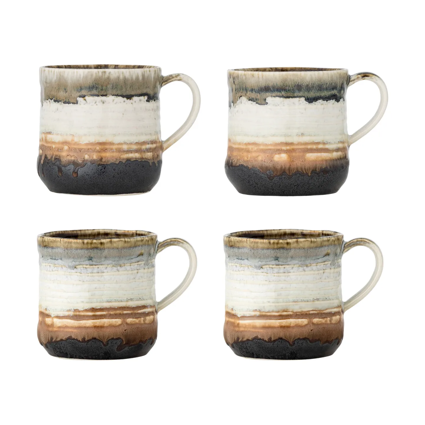 Bloomingville Deana Becher 4-teilig Braun