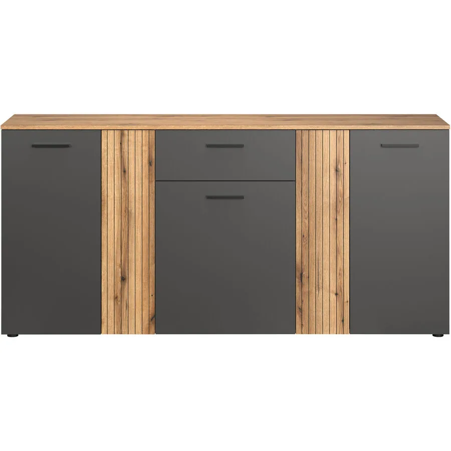 Kommode Chase anthrazit Holzwerkstoff B 181 H 86 cm