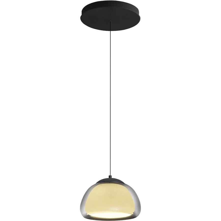Pendellampe Luxxo Schwarz Metall 25 cm 180 cm - LED - Lichtfarbe: Extra warmweiss - LED Energiesparlampen