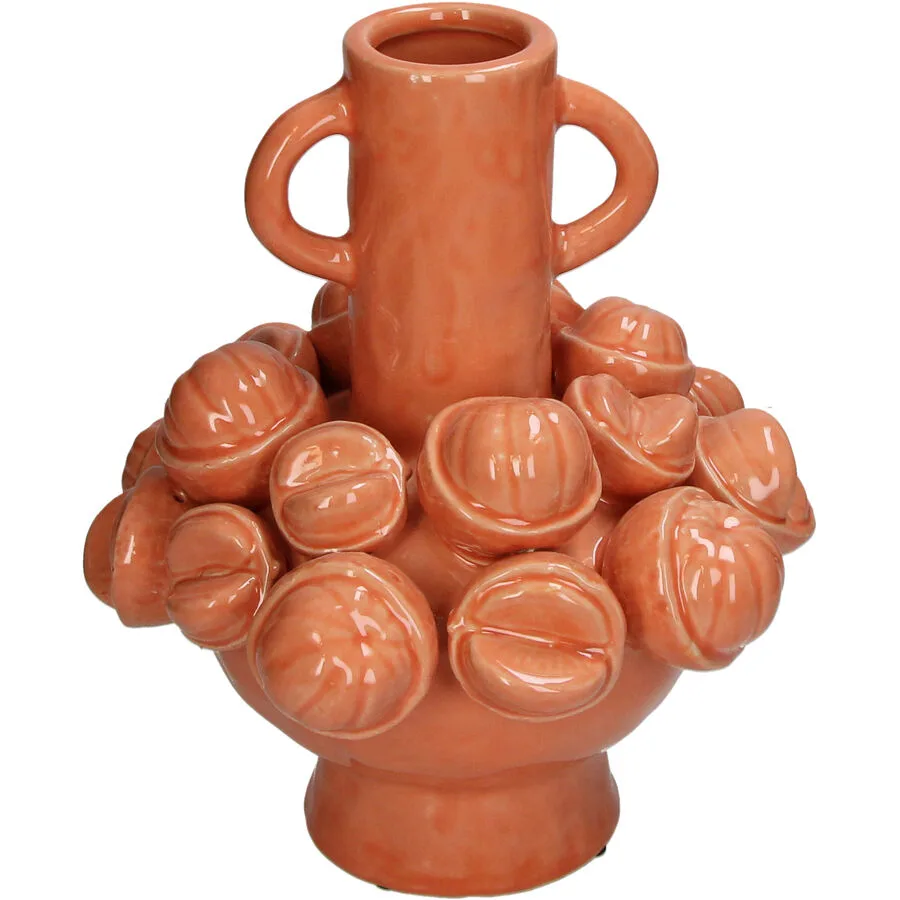 Vase Myko pfirsich Steingut D 28.3 cm H 28.3 cm
