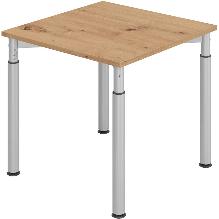 Schreibtisch Office Asteiche Holzwerkstoff B 80 T 80 cm