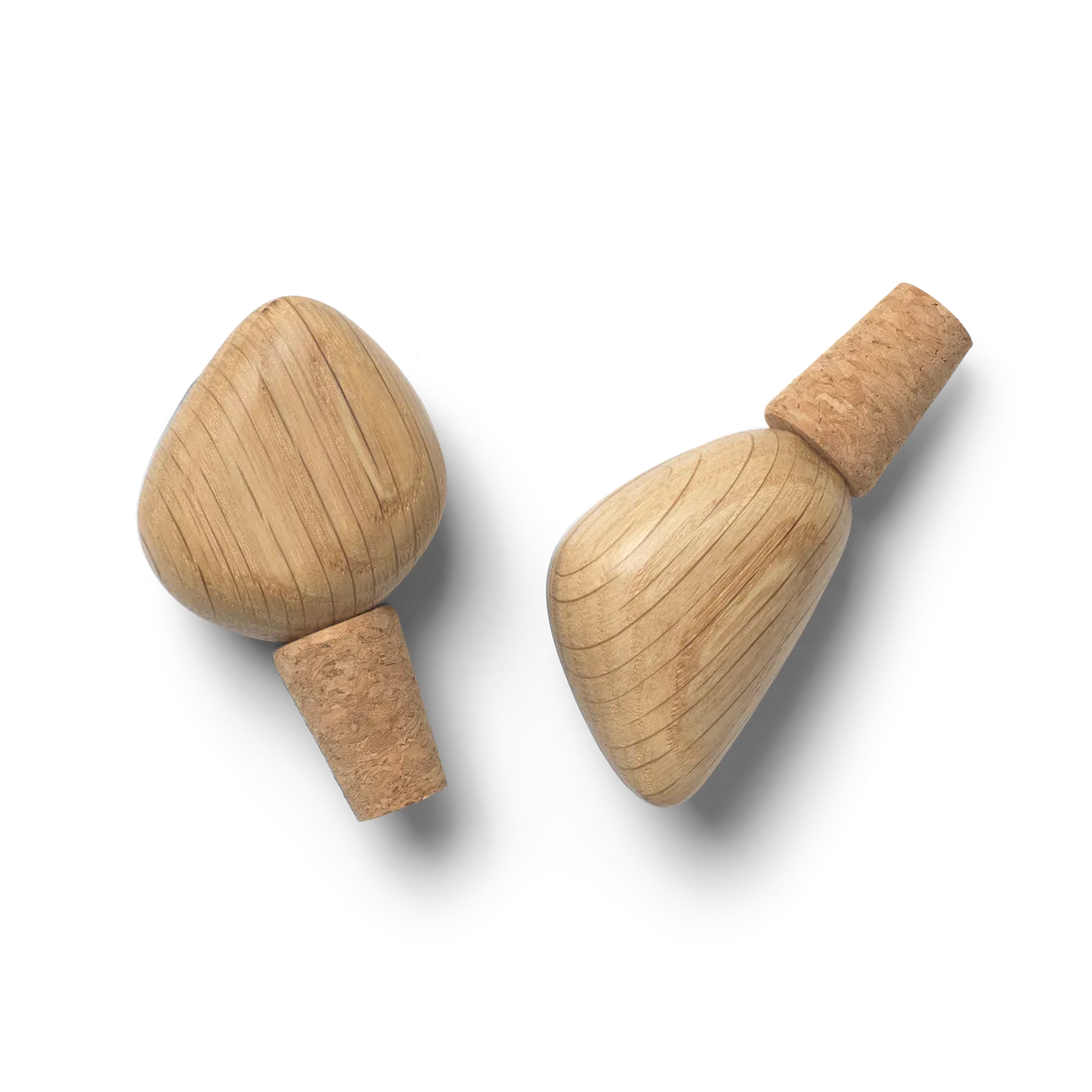 Ferm Living Cairn Weinflaschen-Verschluss 2er Pack Oak