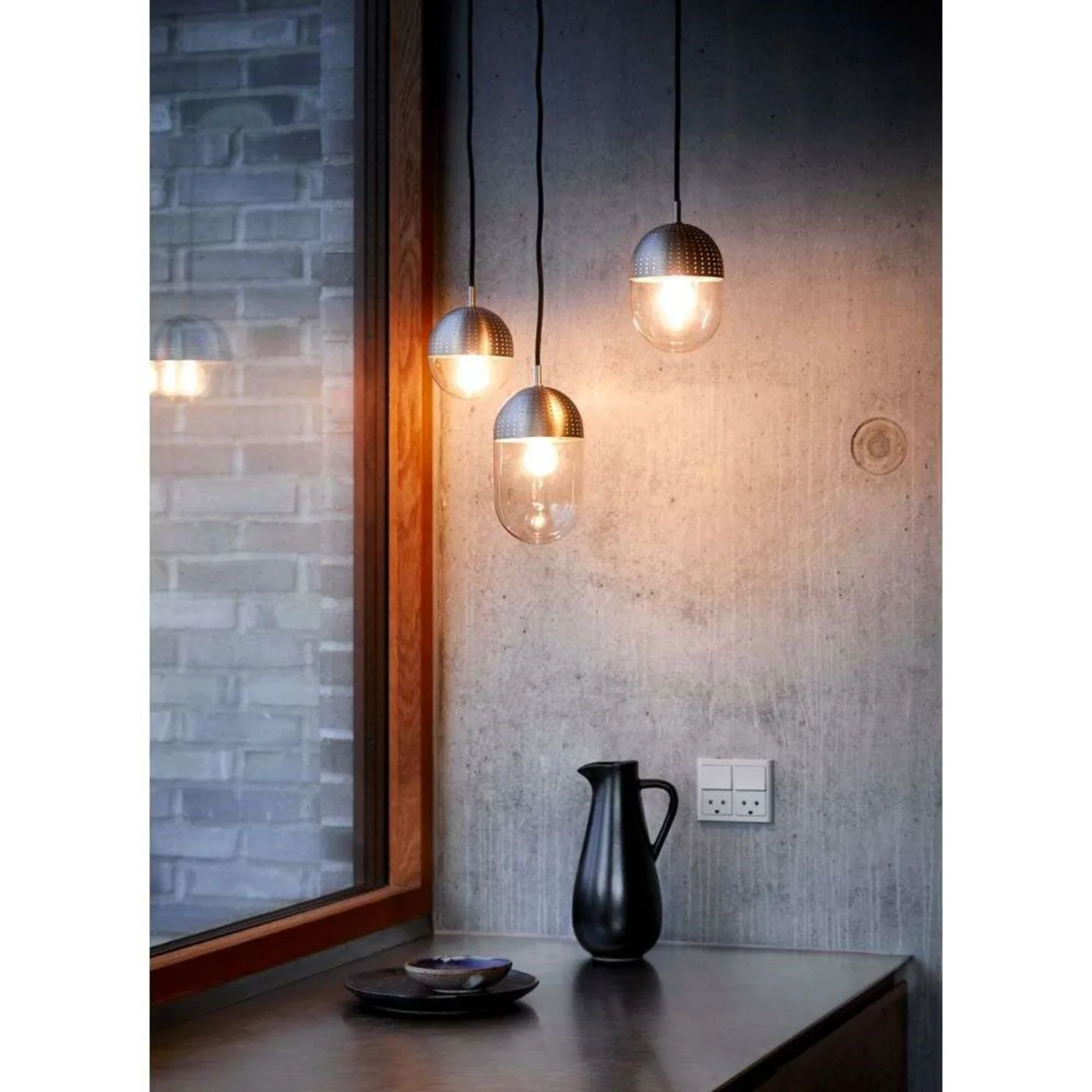 Dot Taklampa Small Satin/Smoke - Woud - Vardagsrum - Design - Metall