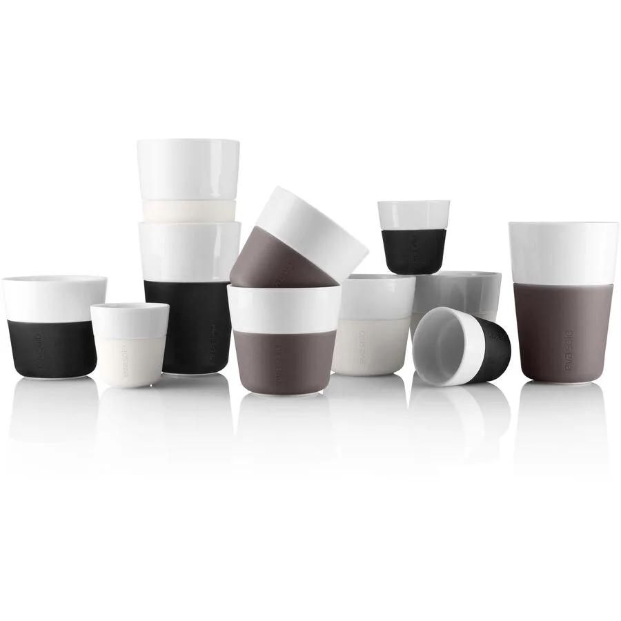 Kaffeebecher-Set Eva Solo Hellgrau, Weiss, Weiss Porzellan H 12.5 cm 360 ml