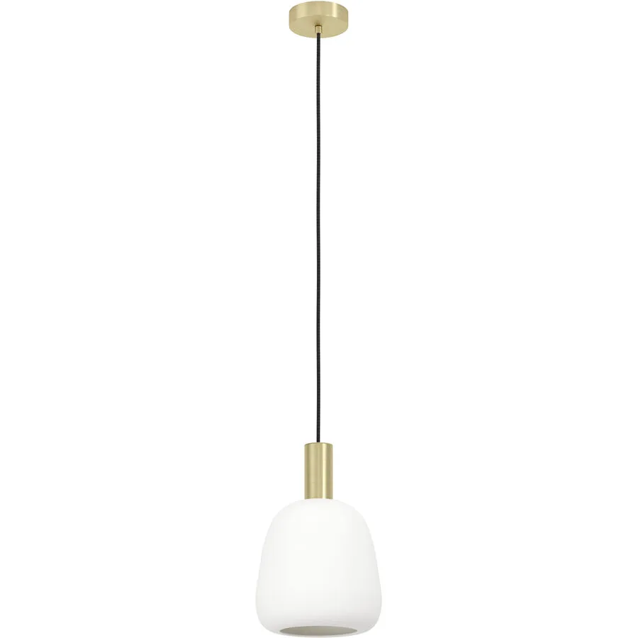 Eglo Pendellampe Manzanares Stahl 110 cm - Farbe: messing gebürstet/smoky