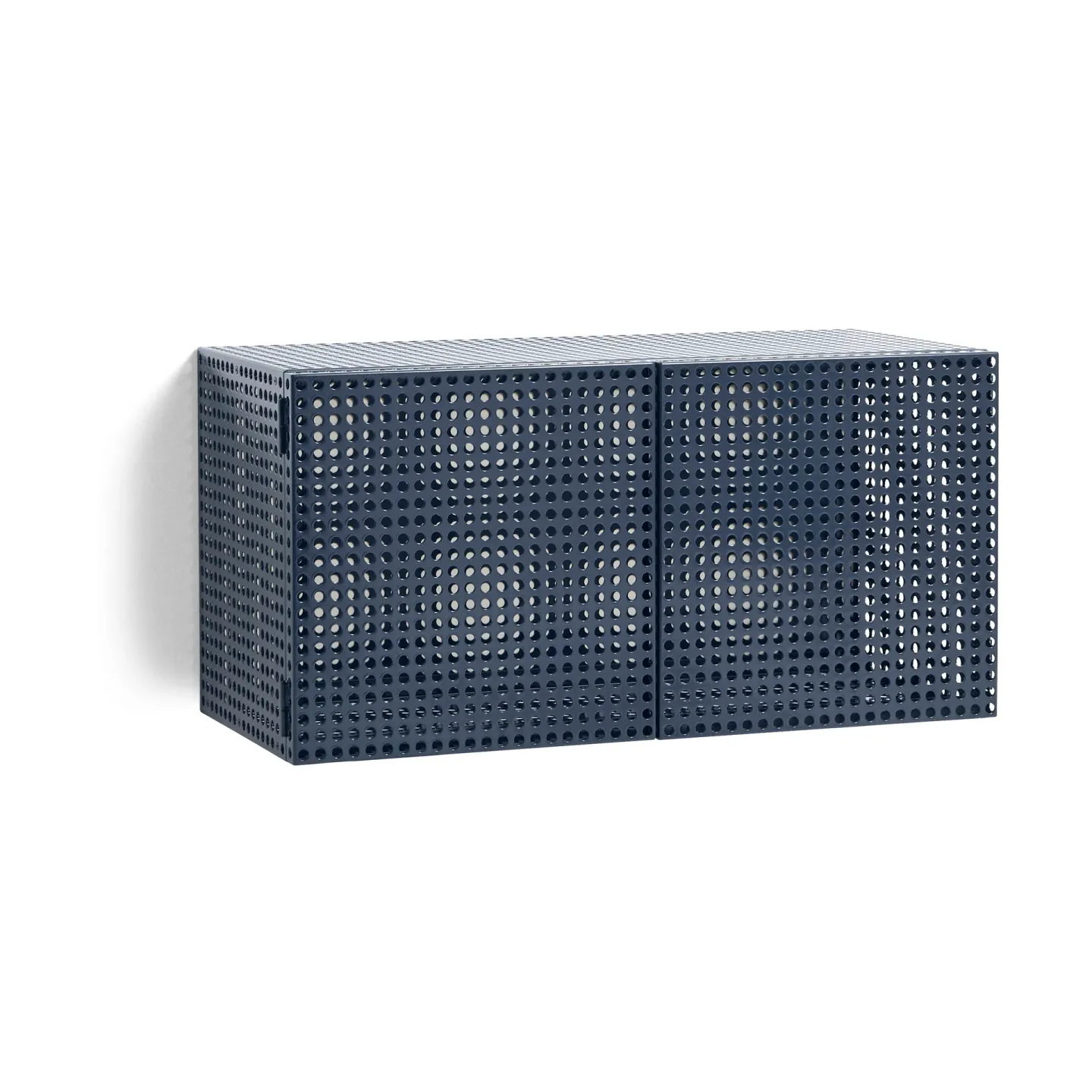 HAY Perforated Cabinet Wandschrank small Steel blue