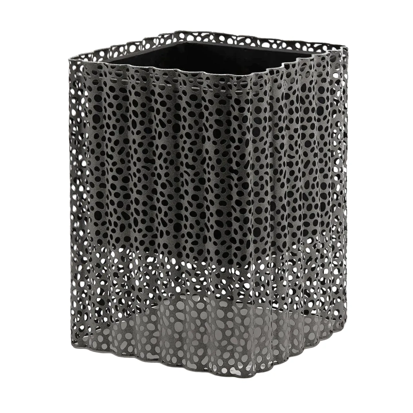 Edg Pflanzengefäss Quadrat Metall Grau H: 46 cm | Schubiger Möbel