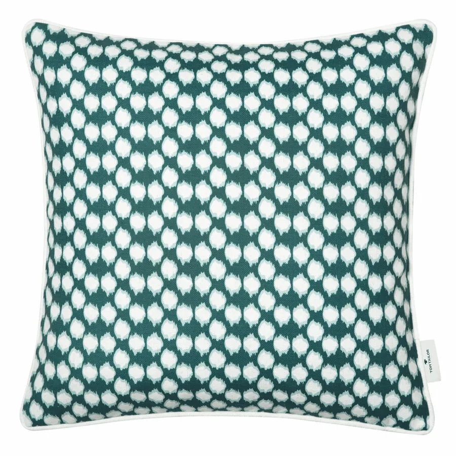 Tom Tailor Zierkissenbezug Spots Grün Polyester 45 cm 45 cm