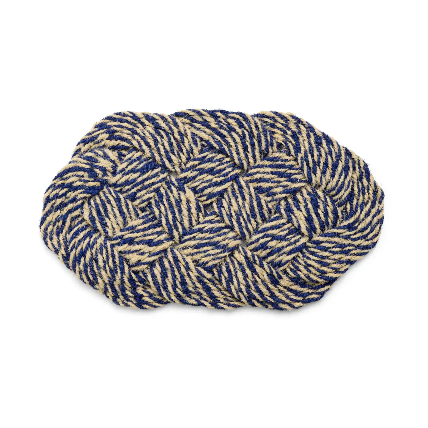 HAY Coco dörrmatta 40x80 cm Swirl blue-off white