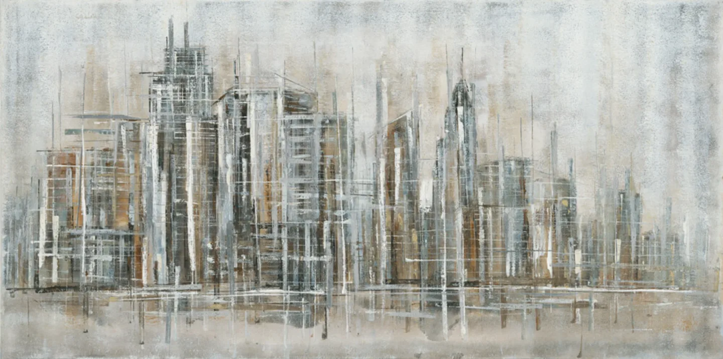 image LAND Bild New York Abstrakt Grau | Schubiger Möbel