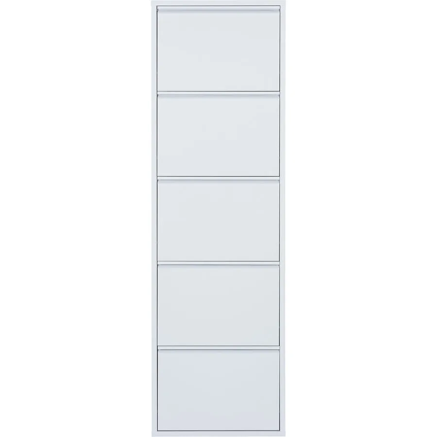 Schuhschrank Vinci sandgrau Metall B 51 H 169 cm