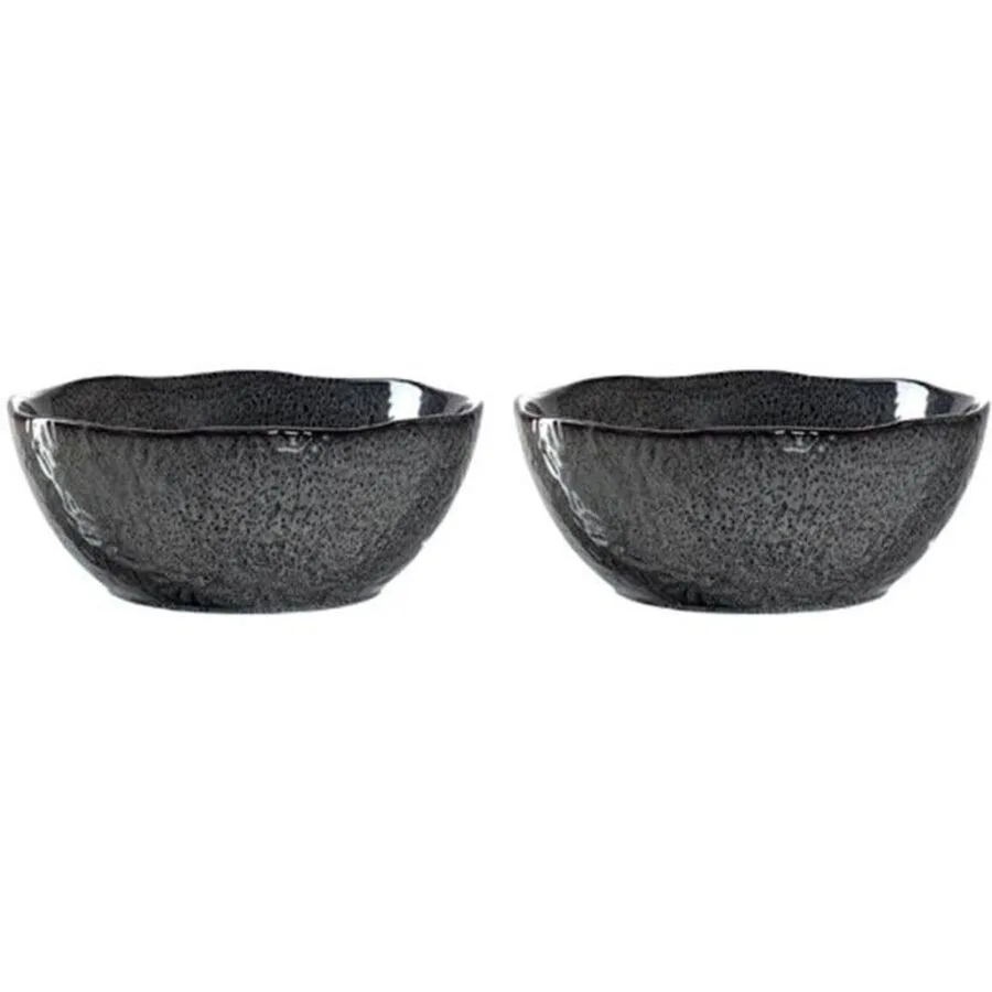 Salatschüssel-Set Leonardo anthrazit Keramik B 15 T 15 cm