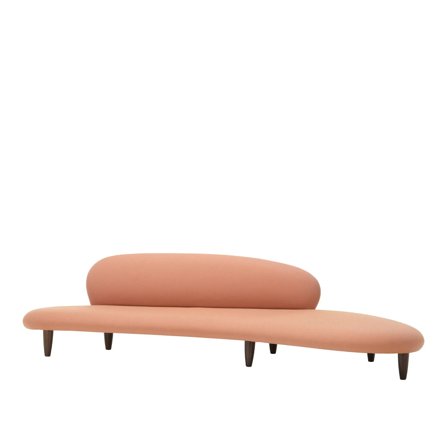 Vitra - Freeform Sofa, Pale Rose Cognac, Naturlig Lönn - Soffor - Isamu Noguchi - Rosa