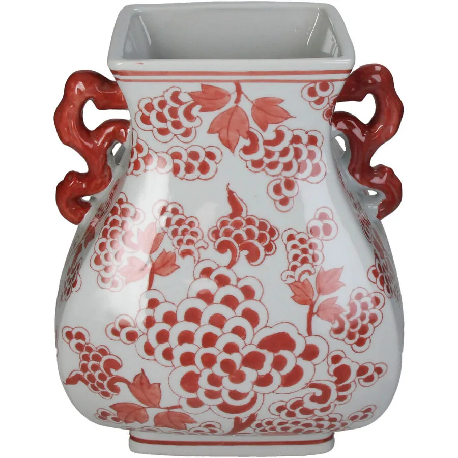 Vase Myko Rot Steingut 30 cm