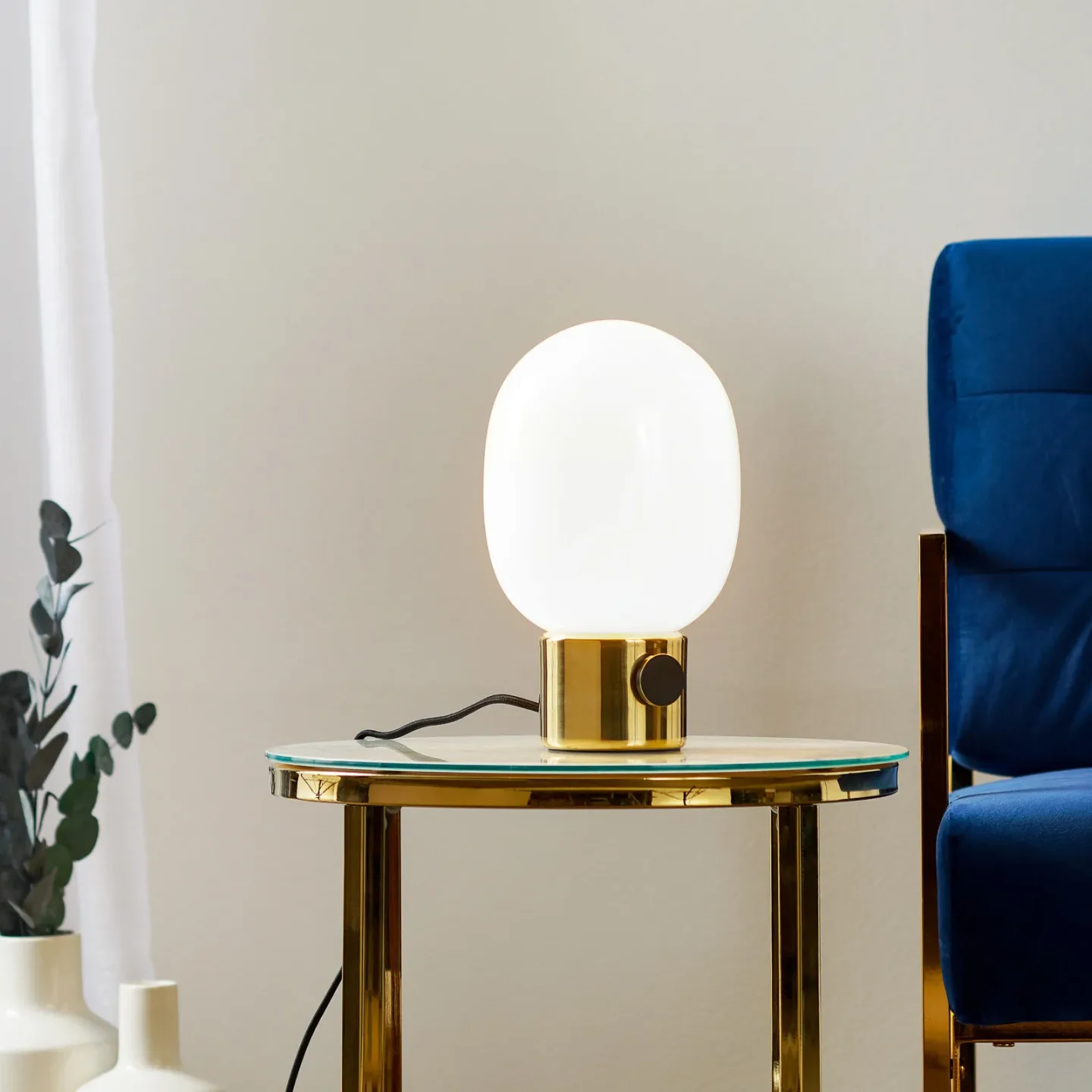 JWDA bordlampe, 29 cm, messing, dæmpbar - Audo Copenhagen - Stue - Design - Metal