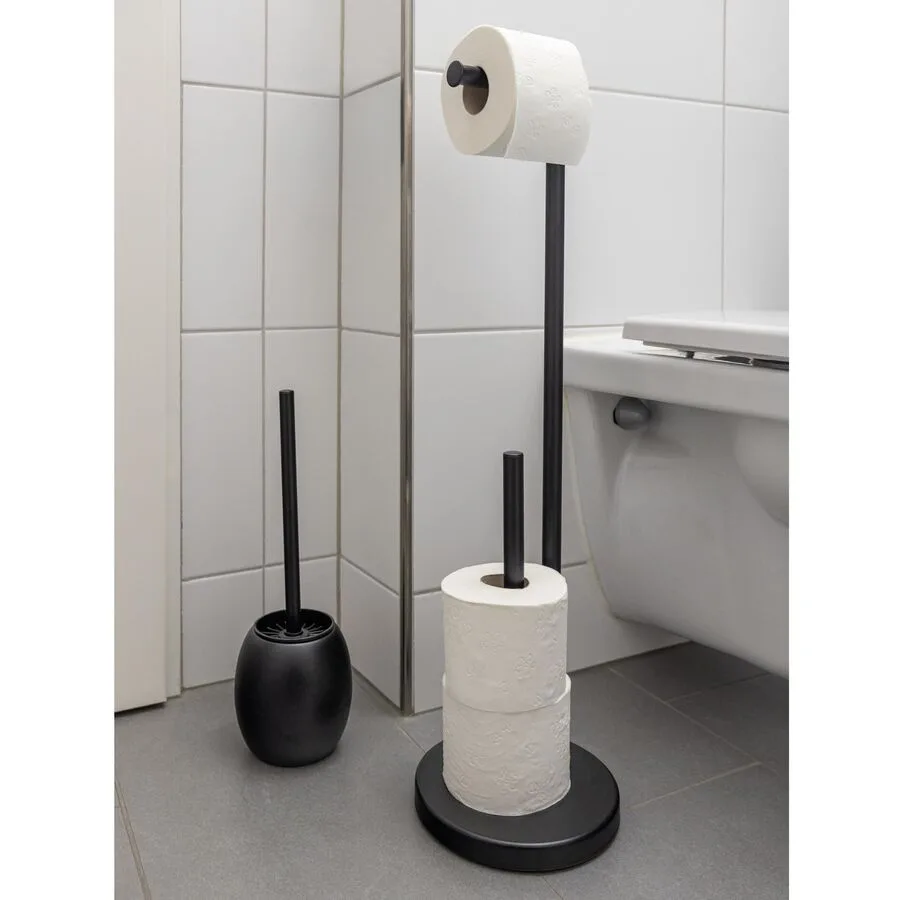 Toilettenpapierhalter COCON Schwarz Metall B 19 cm - Farbe: schwarz matt - Material: Edelstahl
