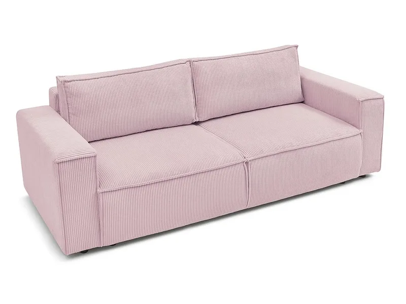 3er Sofa BOBOCHIC NIHAD Cord-Stoff violett