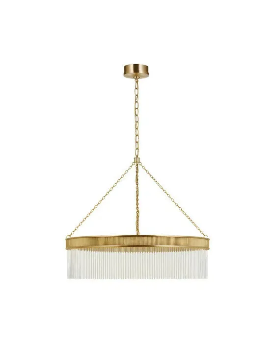 Menil Large Chandelier Soft Brass