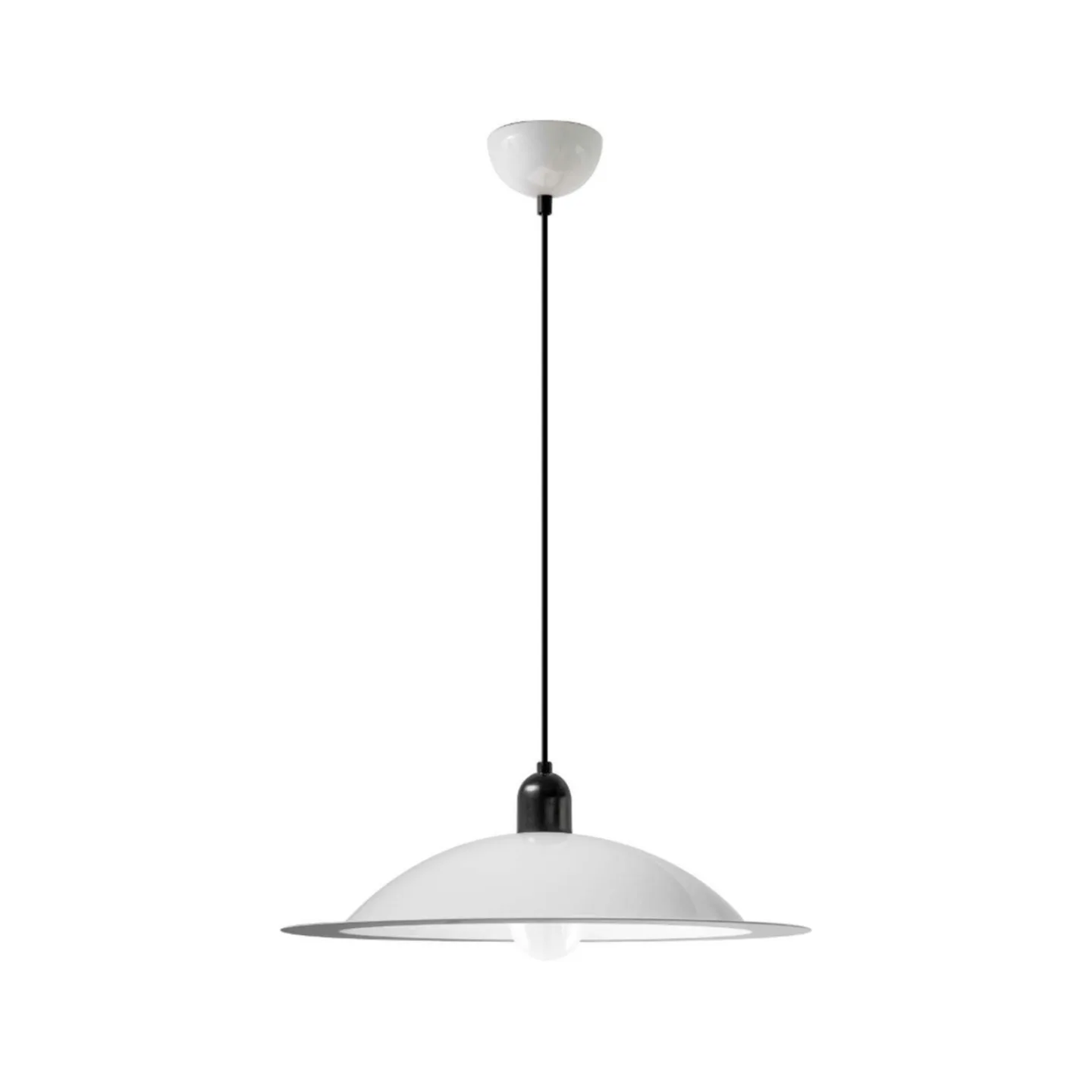Lampiatta LED-hänglampa, vit, Ø 50 cm - Stilnovo - Vardagsrum - Design - Metall - Med en ljuskälla