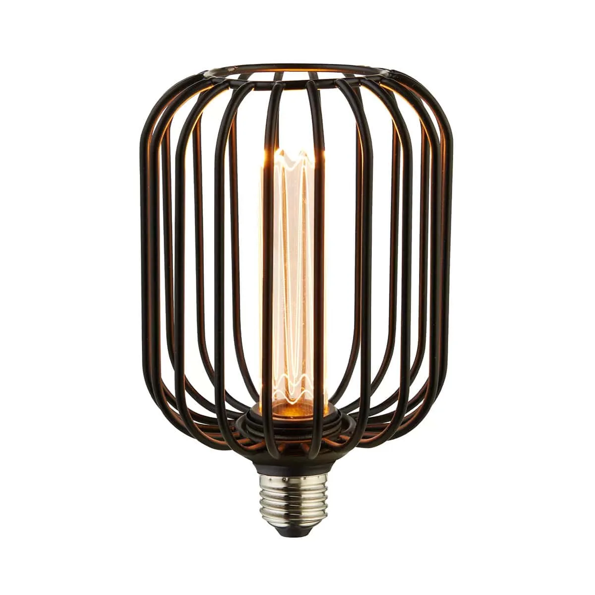 Tublampa LED Svarta ribbor Drum lamp 1800K E27
