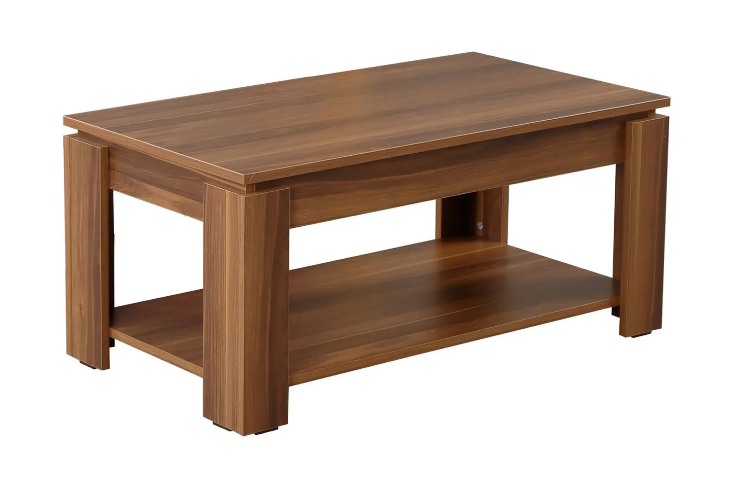 Comfortale Soffbord 104 cm med Förvaring Hylla - Valnötsbrun