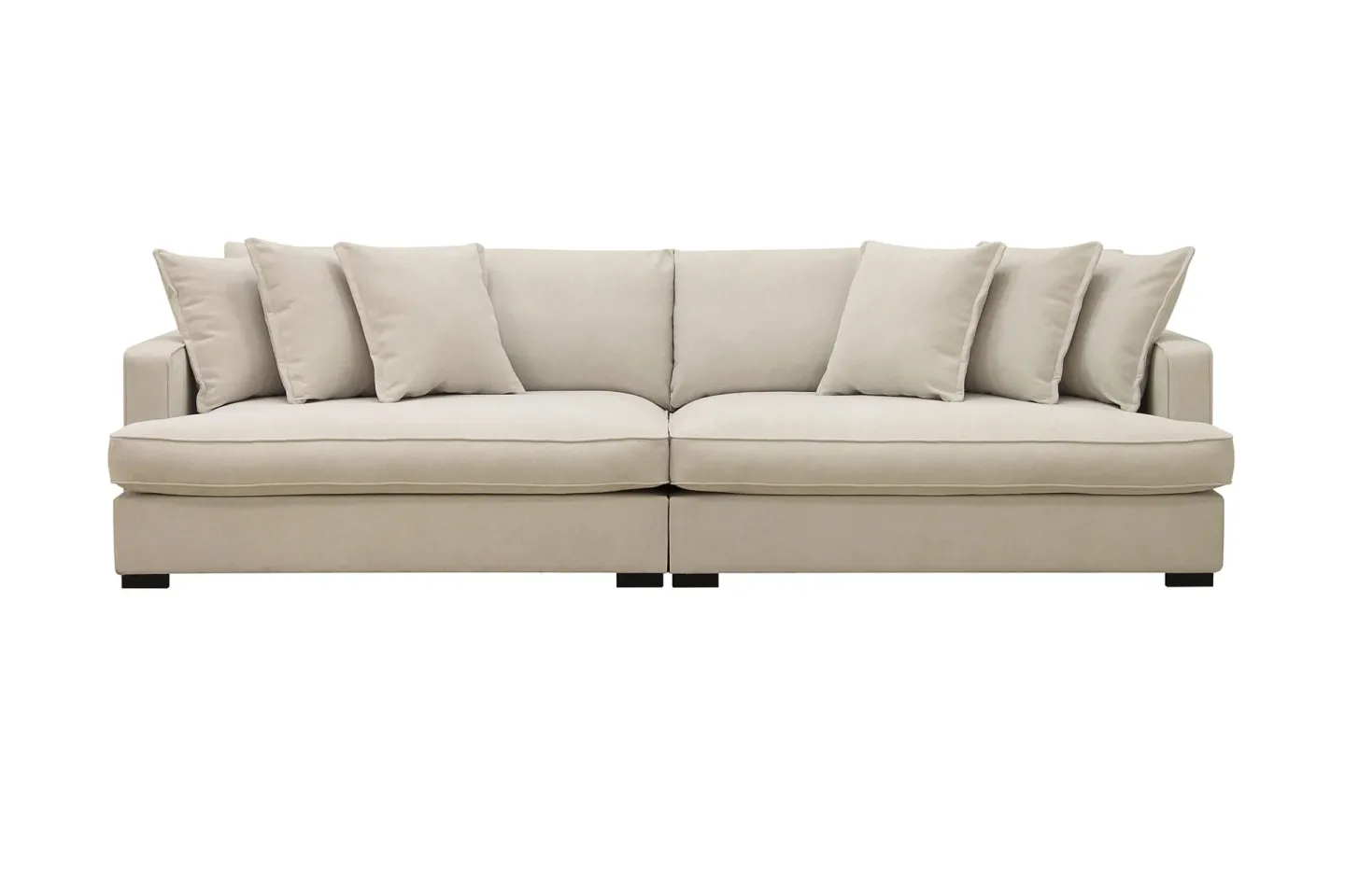 Rossita Lyx 4-sits Extra djup Tygsoffa - Beige