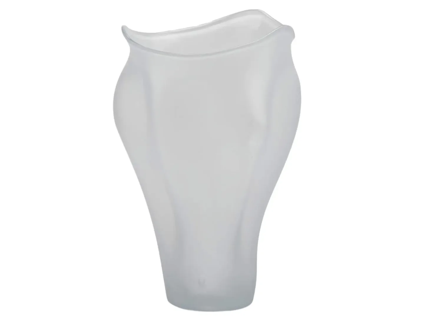 Edg Vase Glas Weiss Matt H: 53 cm | Schubiger Möbel