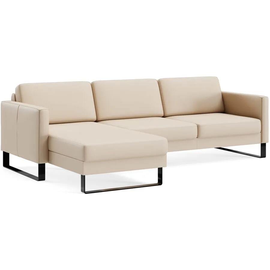 Ecksofa Devin Leder creme B 247 T 157 cm - Möbel Konfigurator: Traummöbel individuell zusammenstellen