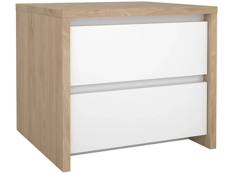 Nachttisch NEXT 2 Schubladen 51.6x48.1x45.4cm jackson eiche matt / lackiert